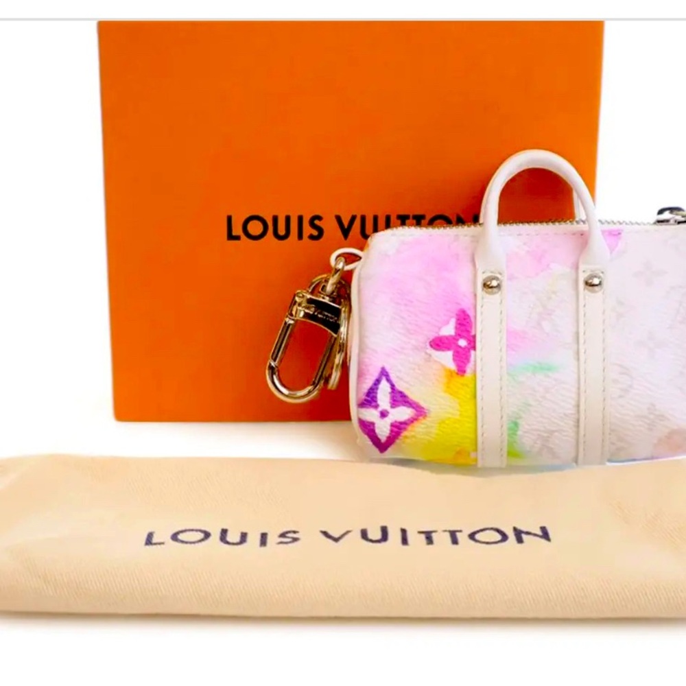 Louis Vuitton Watercolor Keepall Bag Charm💕